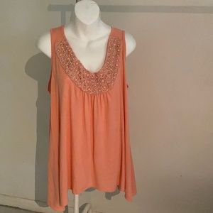 Plus sized Ladies Embellished tank